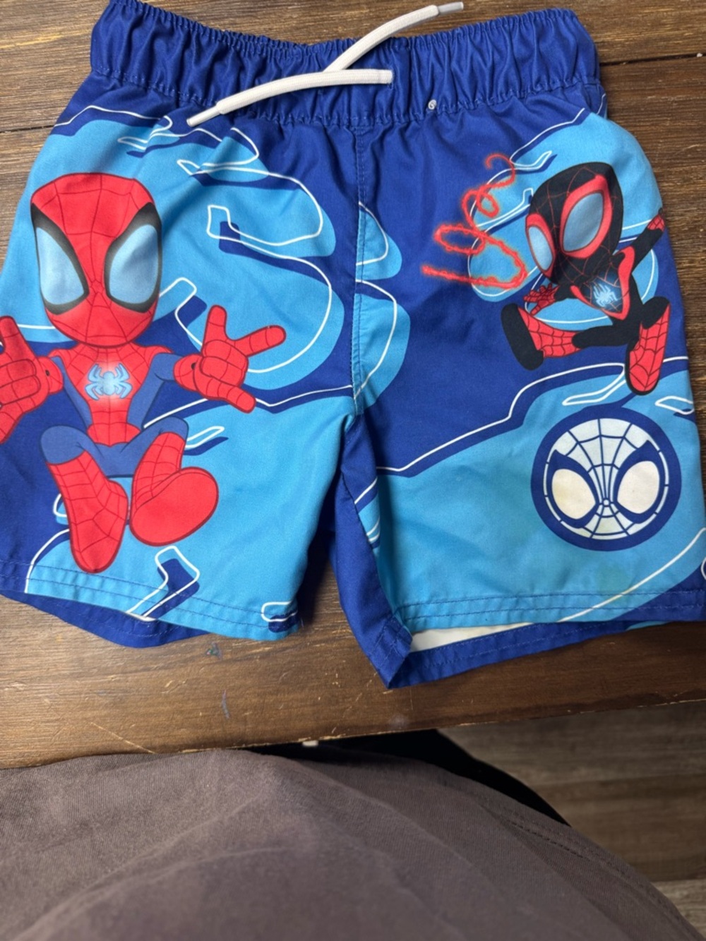 Kids Blue Spider-Man Swim Shorts